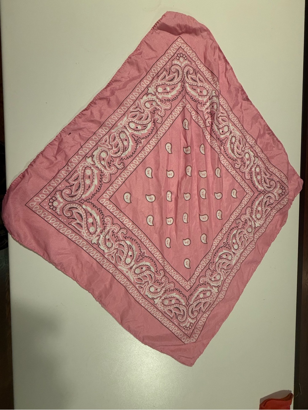 Unbranded Pink Paisley Bandana Scarf